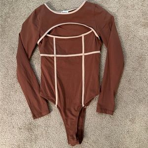 Princess Polly Brown Bodysuit - Small